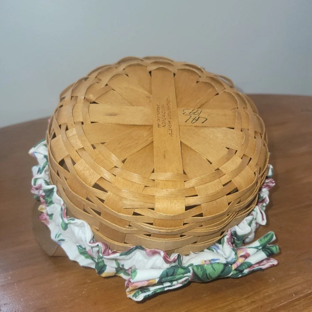 Longaberger Button Basket - Leather Handles‎ - 1998